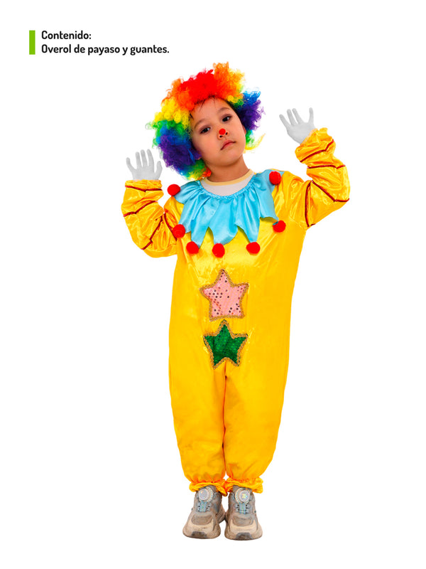 Traje Infantil Payaso Amarillo