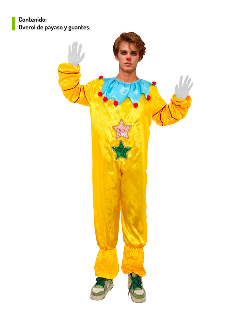 Traje Adulto  Payaso Amarillo