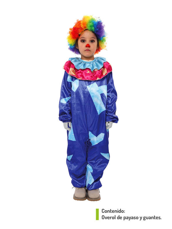 Traje Infantil Payaso Azul