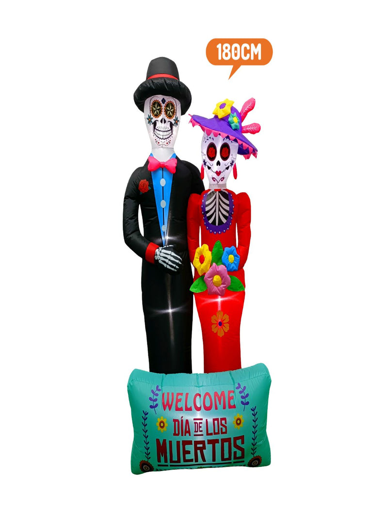 Deco Catrina Inflable Led 180 Cm