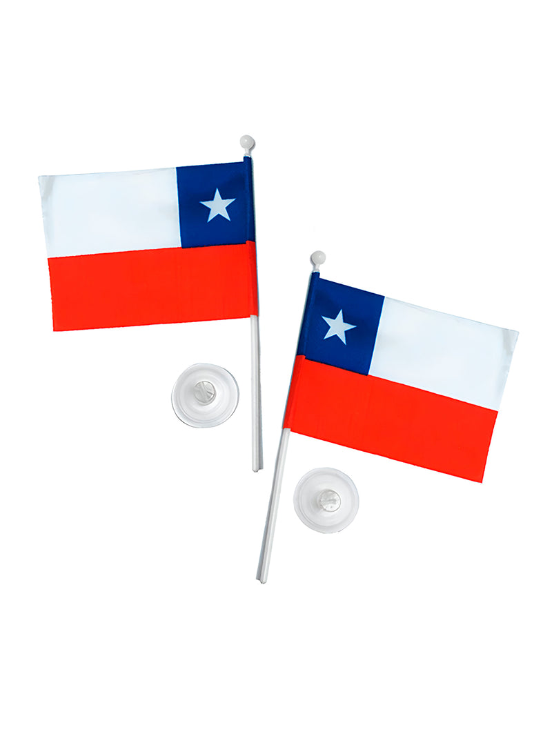 Chupete Bandera Chile / Chile 6X9 X 12 Uní