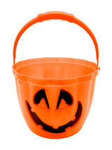 Canasto Plastico  23X16 CM Calabaza led X 1 Unidad