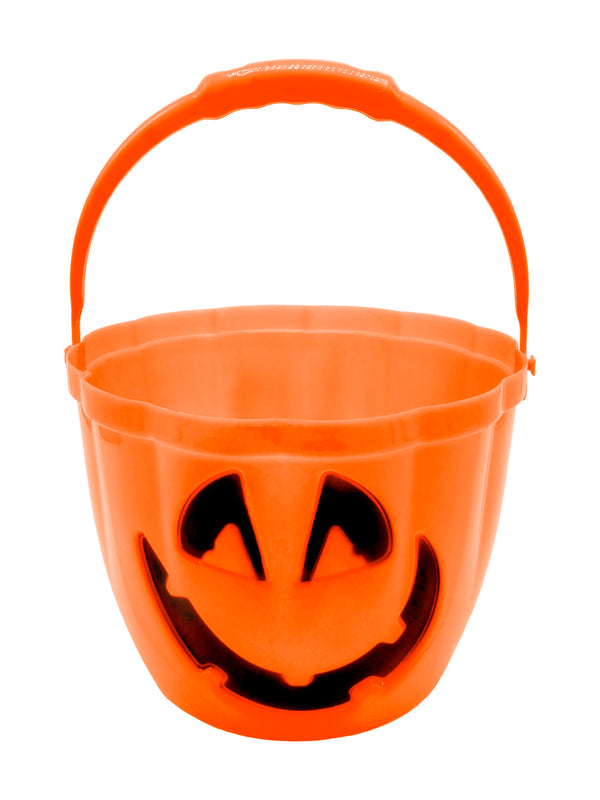 Canasto Plastico  23X16 CM Calabaza led X 1 Unidad