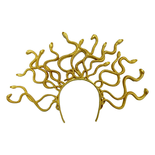 Cintillo Plastico 29X42Cm Medusa Dorado X 1 Unidad