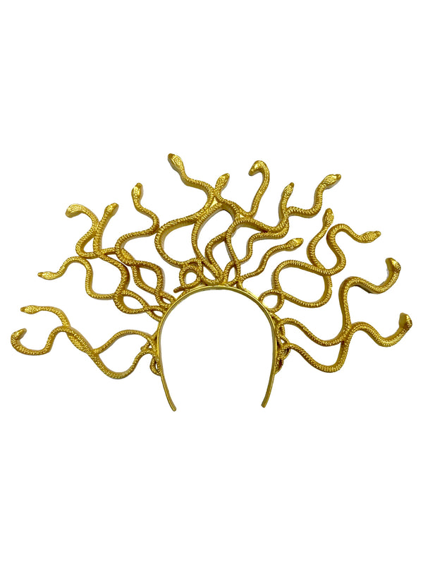 Cintillo Plastico 29X42Cm Medusa Dorado X 1 Unidad