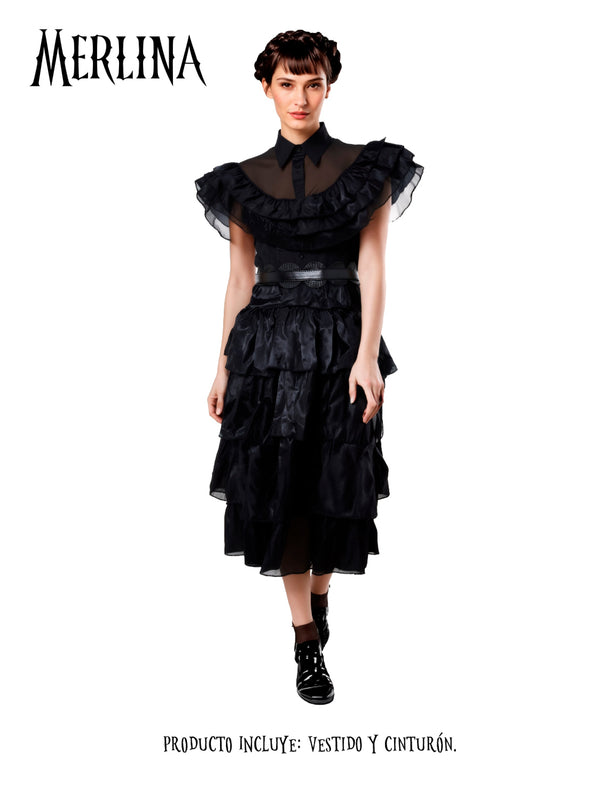 Traje Adulta Merlina Baile