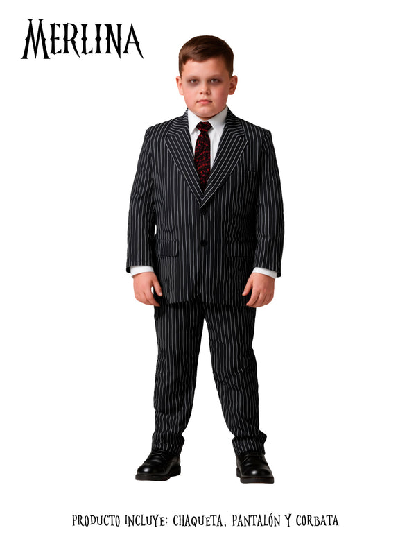 Traje Infantil  Merlina Gomez Addams 10-12