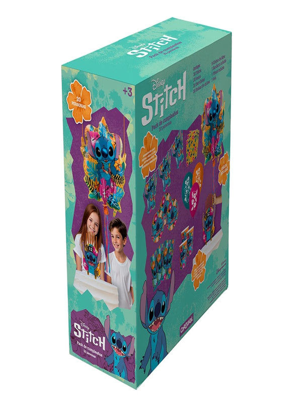 Caja Cumpleaños 20 Invitados Stitch