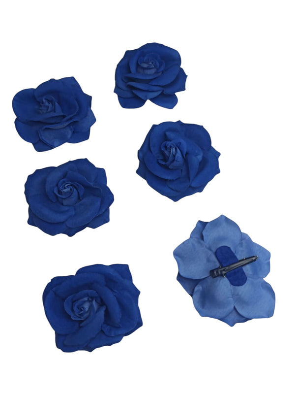 Pinche Rosa Gamuza  Azul x 12 Unidades