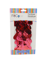 Cortina Metalica Corazones Rojo 2 x 1 Metro 1 Unidad