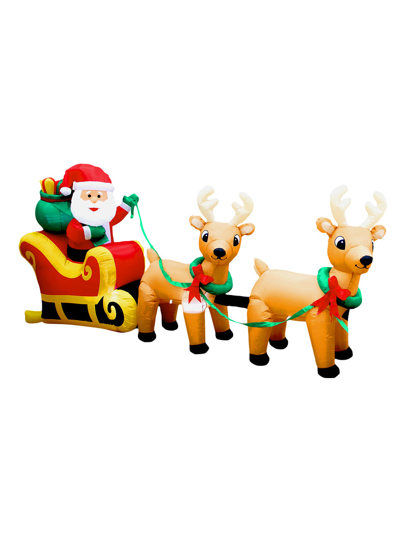 Deco Inflable Led Trineo Navidad 240 Cm