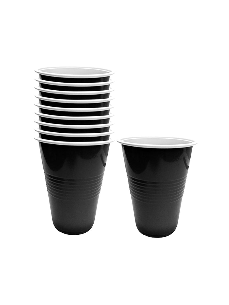 Vaso Plastico Negro 450 Ml 10 Unidades