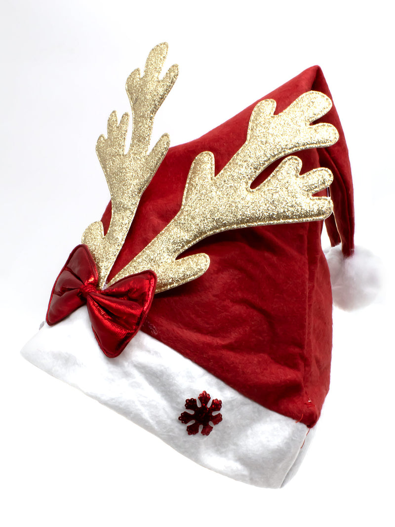 Gorro Pascuero Reno Glitter 12 Unidades