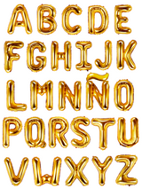 Globo Letras Metálico 16´ Letras Doradas 1 Unidad