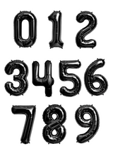 Globo Metálico 32´ Número Negro 1 Unidad