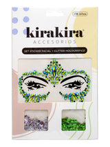 Adhesivo Facial + Glitter Holografico 1 Unidad