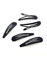Pinche Tictac 7 Cm Acrilico Negro 5 Unidades