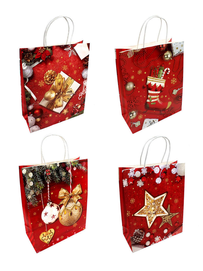 Bolsa De Regalo Papel Navidad Kids 12 Unidades