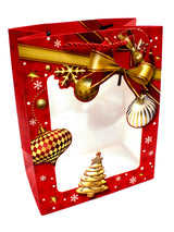 Bolsa de Regalo Navidad Ventana 12 Unidades Diseños Surtidos