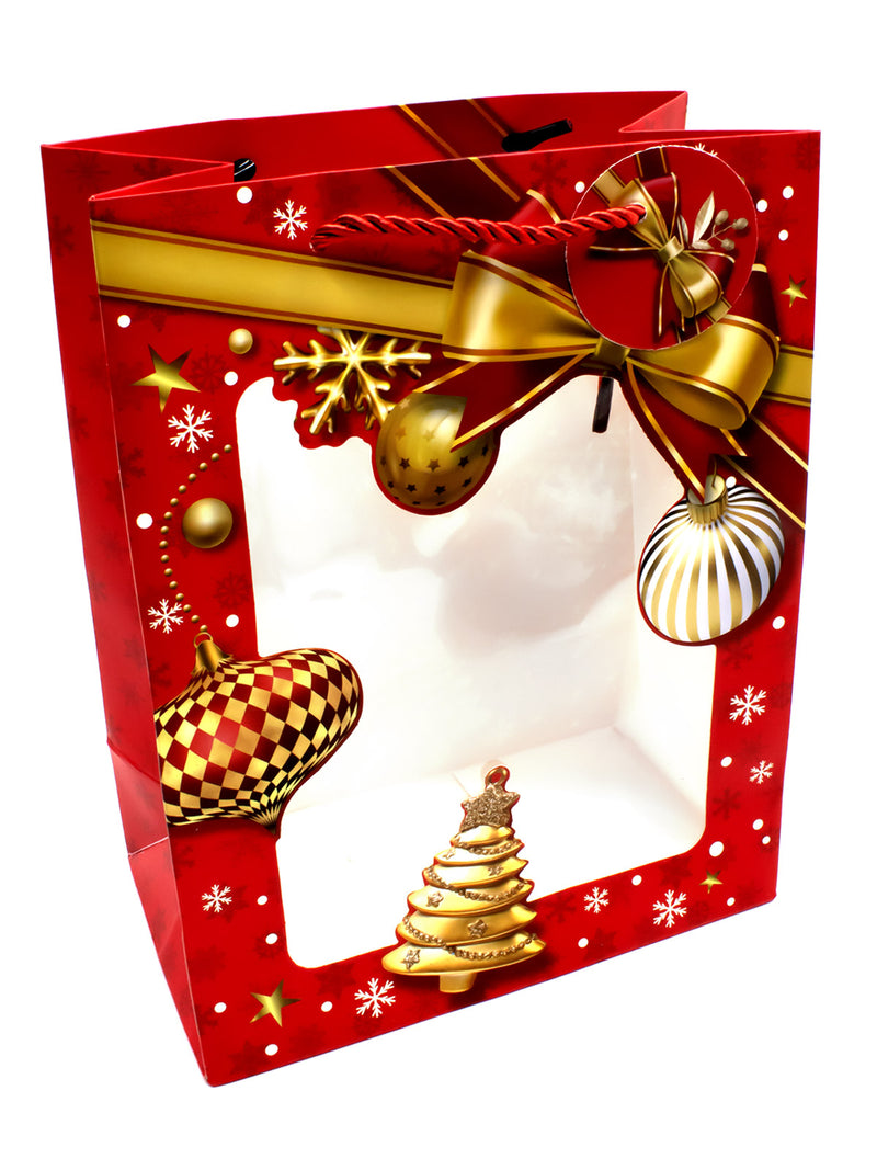 Bolsa de Regalo Navidad Ventana 12 Unidades Diseños Surtidos