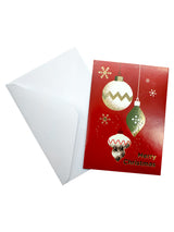 Tarjeta Navideña 9.5 x 13.5 Cm Merry Christmas 12  Piezas