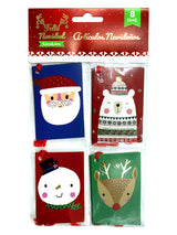 Tags Navideño 8 Piezas Diseños Surtidos