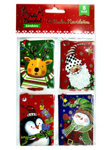 Tags Navideño 8 Piezas Diseños Surtidos