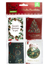 Tags Navideño 8 Piezas Diseños Surtidos
