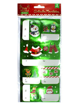 Etiqueta Adhesiva Navideña Metallic 3 Piezas por 12 Unidades