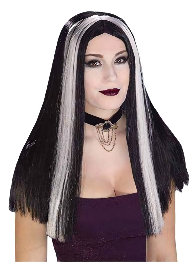 Peluca Personajes Morticia 160 Gramos 1 Unidad