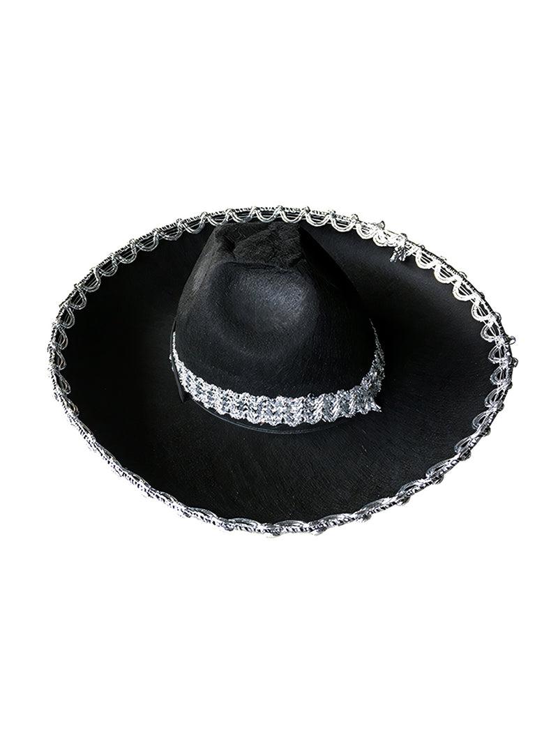 Sombrero Mexicano Negro Chico 1 Unidad