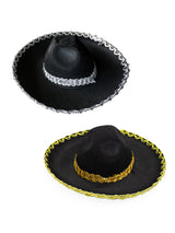 Sombrero Mexicano Negro Chico 1 Unidad