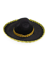 Sombrero Mexicano Negro Chico 1 Unidad