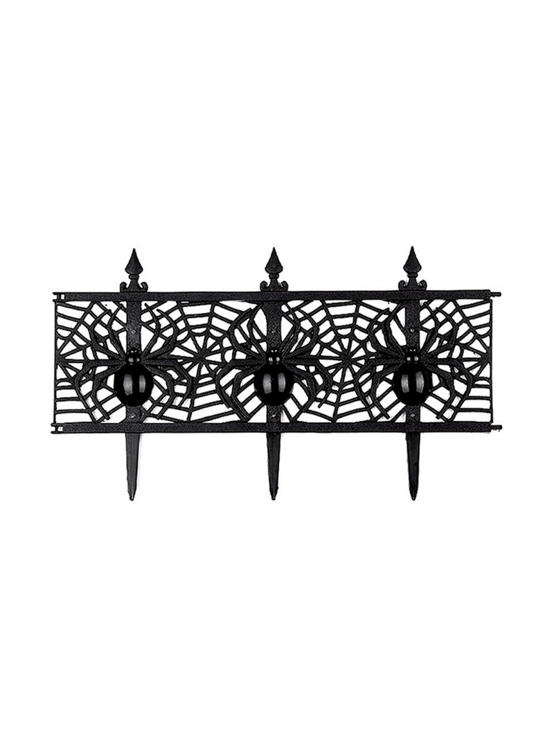 Decoracion Halloween Valla De Plastico Spider 1 Unidad