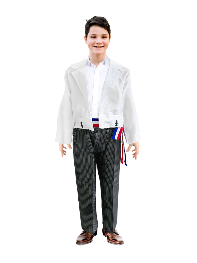 Traje Huaso Elegante Blanco 1 Unidad