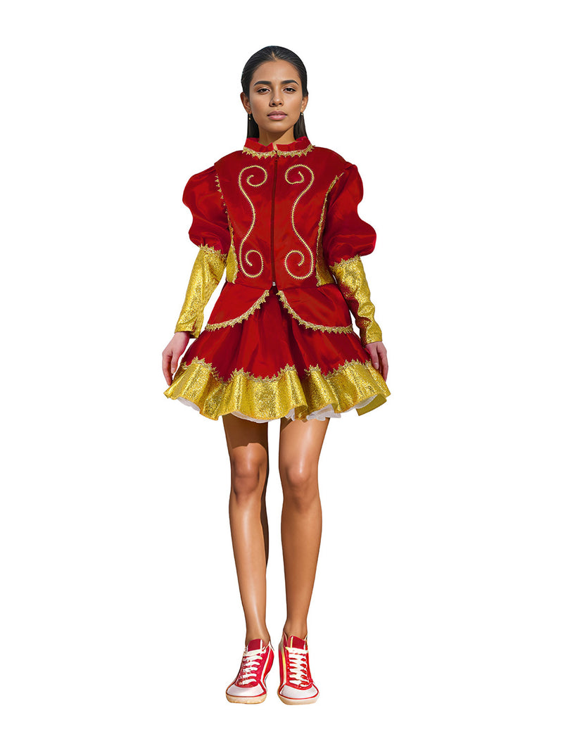 Traje Caporal Mujer Rojo