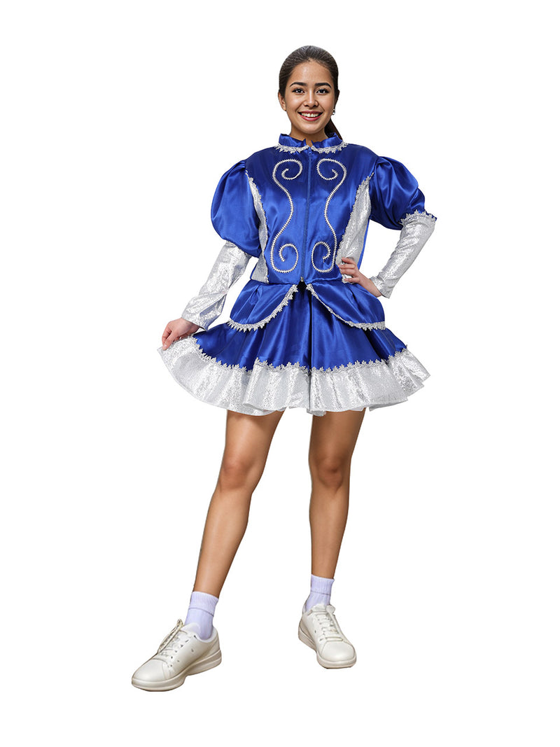 Traje Caporal Mujer Azul