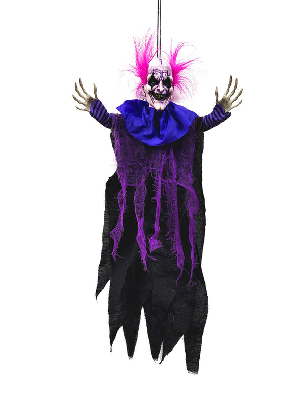 Payaso Pelo Morado Colgante 60 Cm 1 Unidad