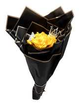 Corona Metálica Bouquet  5.6 Cm Dorado 6 Unidades