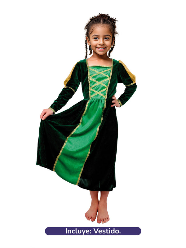 Disfraz Infantil Princesa Verde