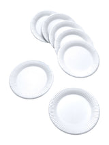 Plato Cartón 7 Blanco 50 Unidades