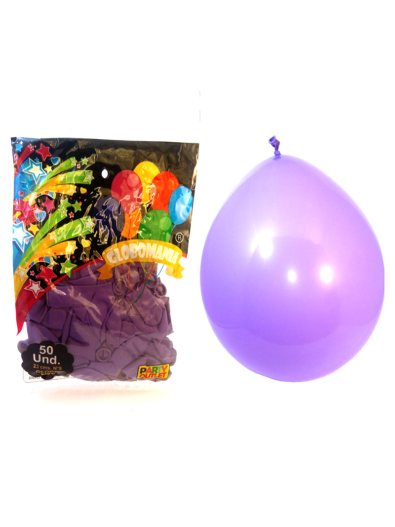 Globos N°9 Standard Diferentes Colores 50 Unidades