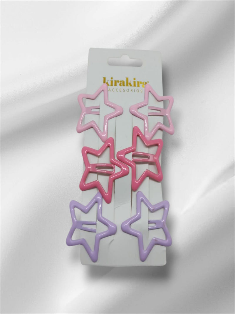Pinche Tictac 4 CM Estrella X 6 Unidades