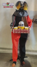 Payaso Con Bandeja Animatronics 60 Cm X 1 Unidad