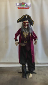 Pirata Calabera Animatronics 183 Cm X 1 Unidad
