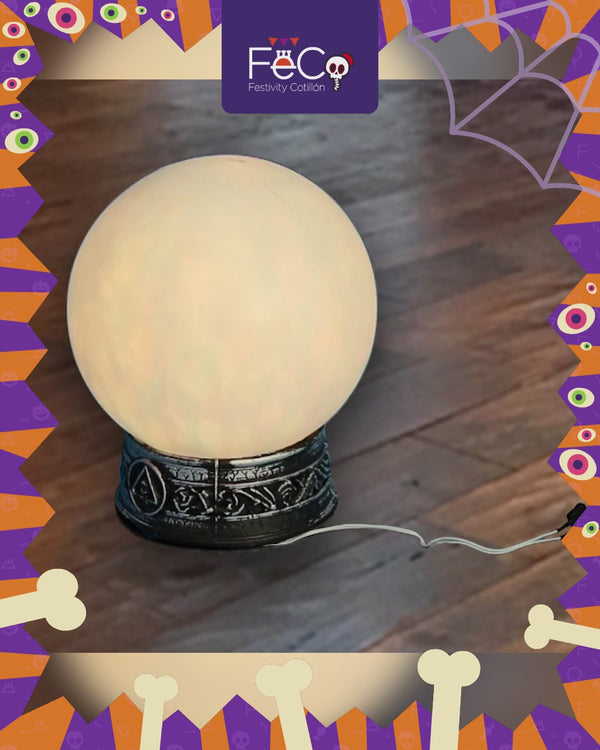 Decoración Halloween Esfera Mágica LED 20cm 1pcs