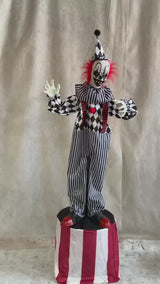 Payaso Diabolico Escenario Animatronics 180 Cm Halloween