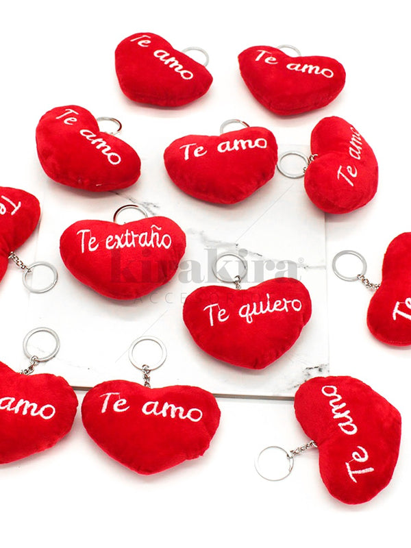 Llavero CorazÃƒÆ’Ã‚Â³n Terciopelo 12pcs - KiraKira