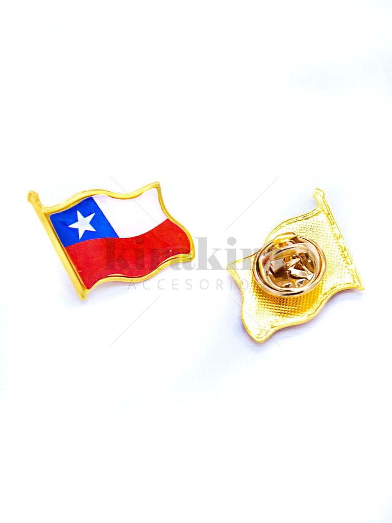 Pin Bandera Chile 12pcs - KiraKira