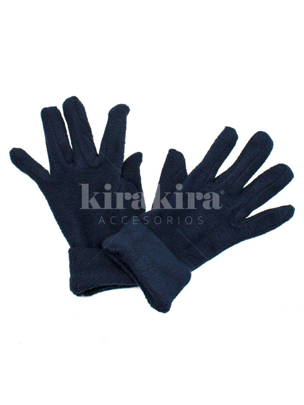 Guante Polar Infantil Azúl Marino 12pcs - KiraKira